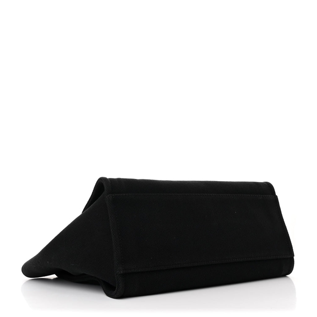 Canvas Pearl Medium Deauville Tote Black