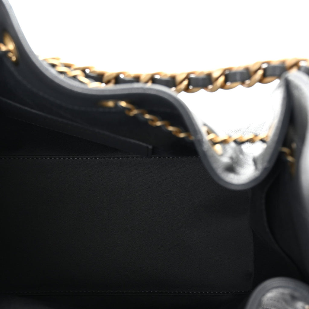 Caviar Quilted Small Chanel 25 Handbag Grey