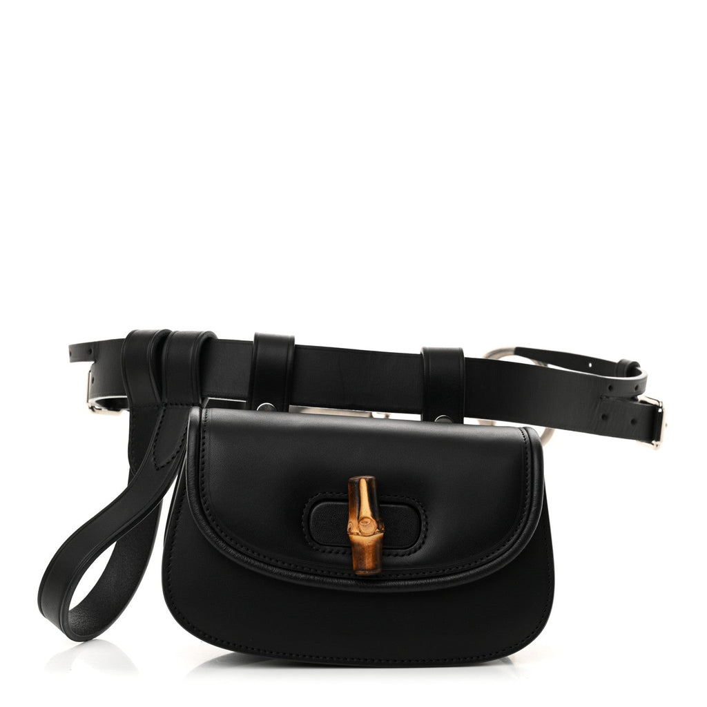 Calfskin Bamboo Mini 1947 Belt Bag 80 32 Black