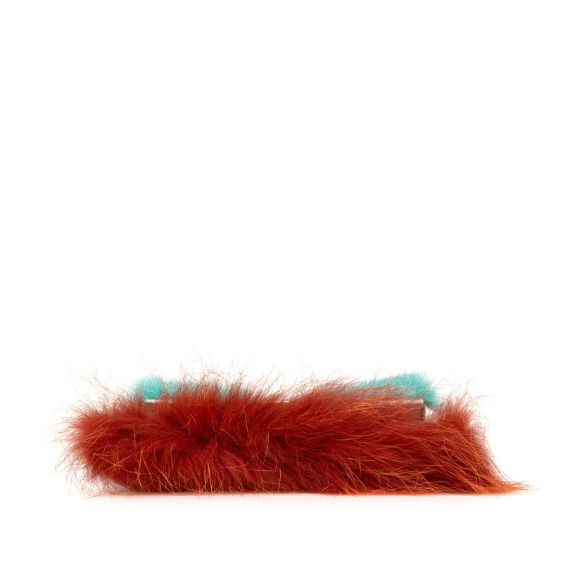 Fendi Monster Microbucket Leather Fur 2way Bag