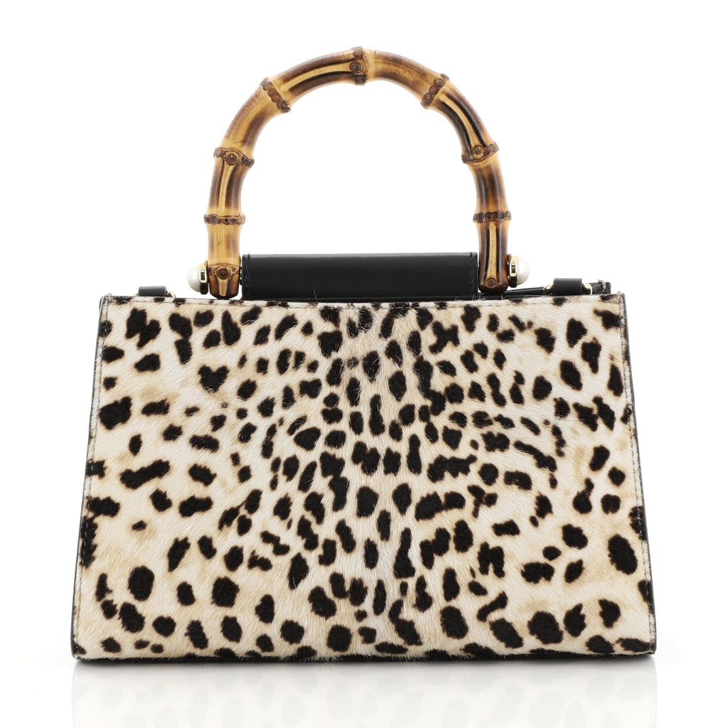 Nymphaea Top Handle Bag Printed Calf Hair Mini