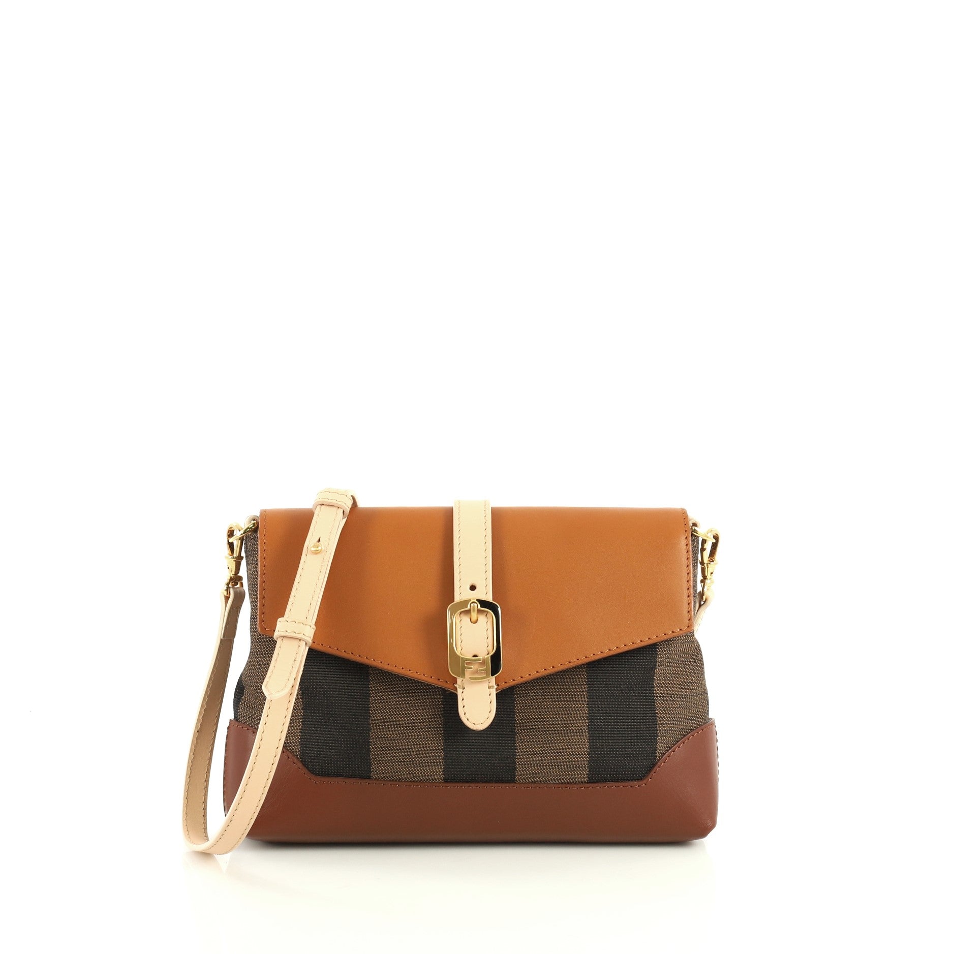 Pequin Crossbody Bag Canvas and Leather Mini