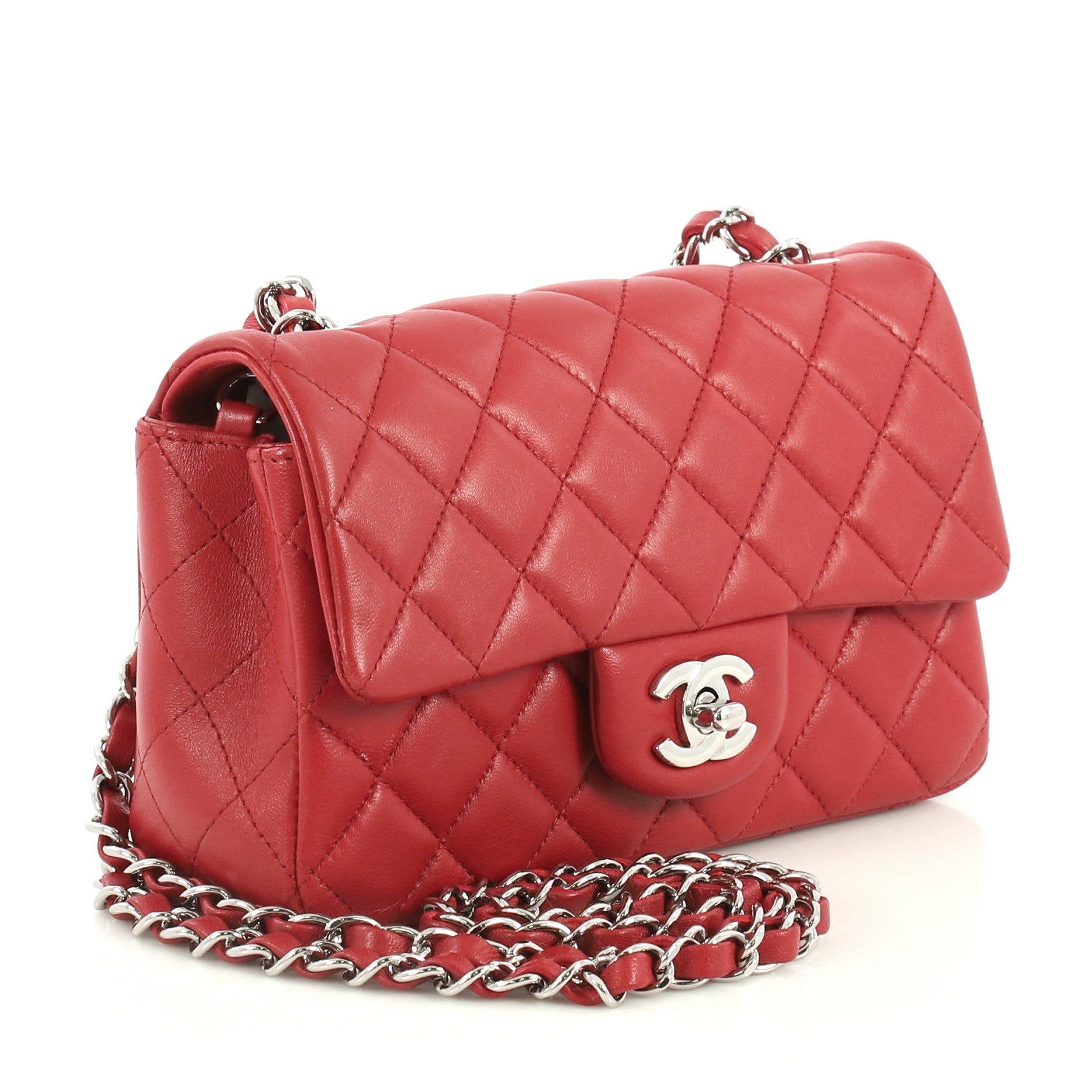 Classic Single Flap Bag Quilted Lambskin Mini