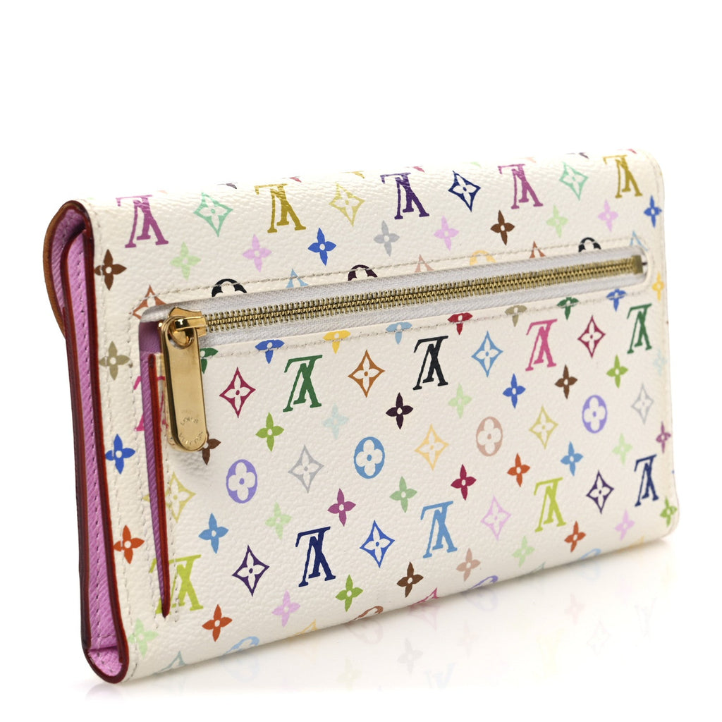 Monogram Multicolor Eugenie Wallet White Litchi