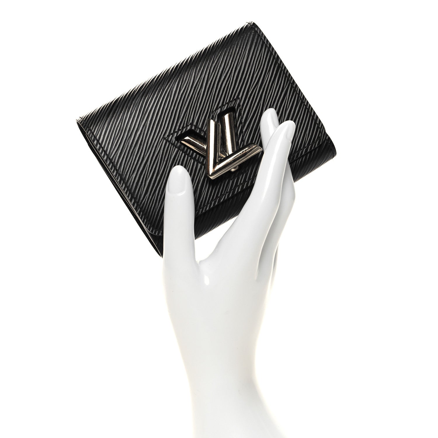 Epi Twist Compact Wallet Black