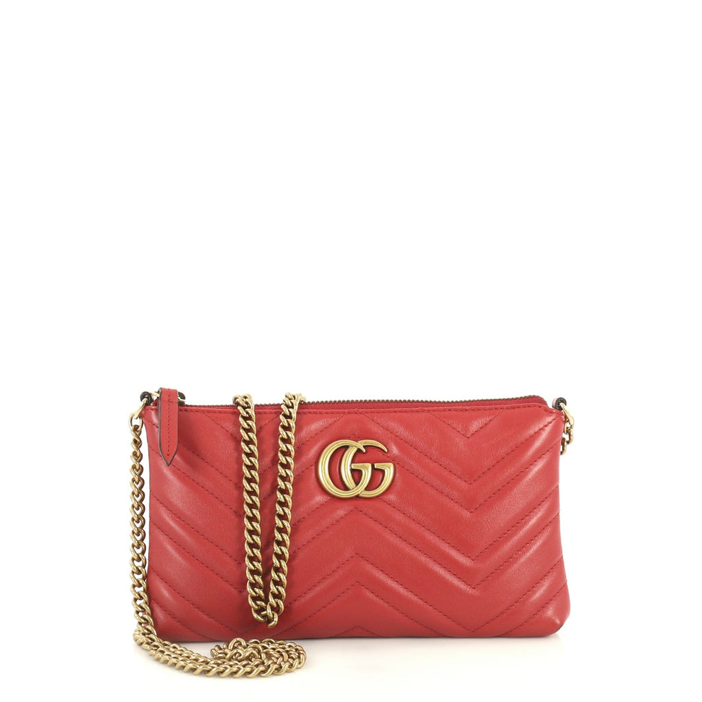GG Marmont Chain Shoulder Bag Matelasse Leather Mini