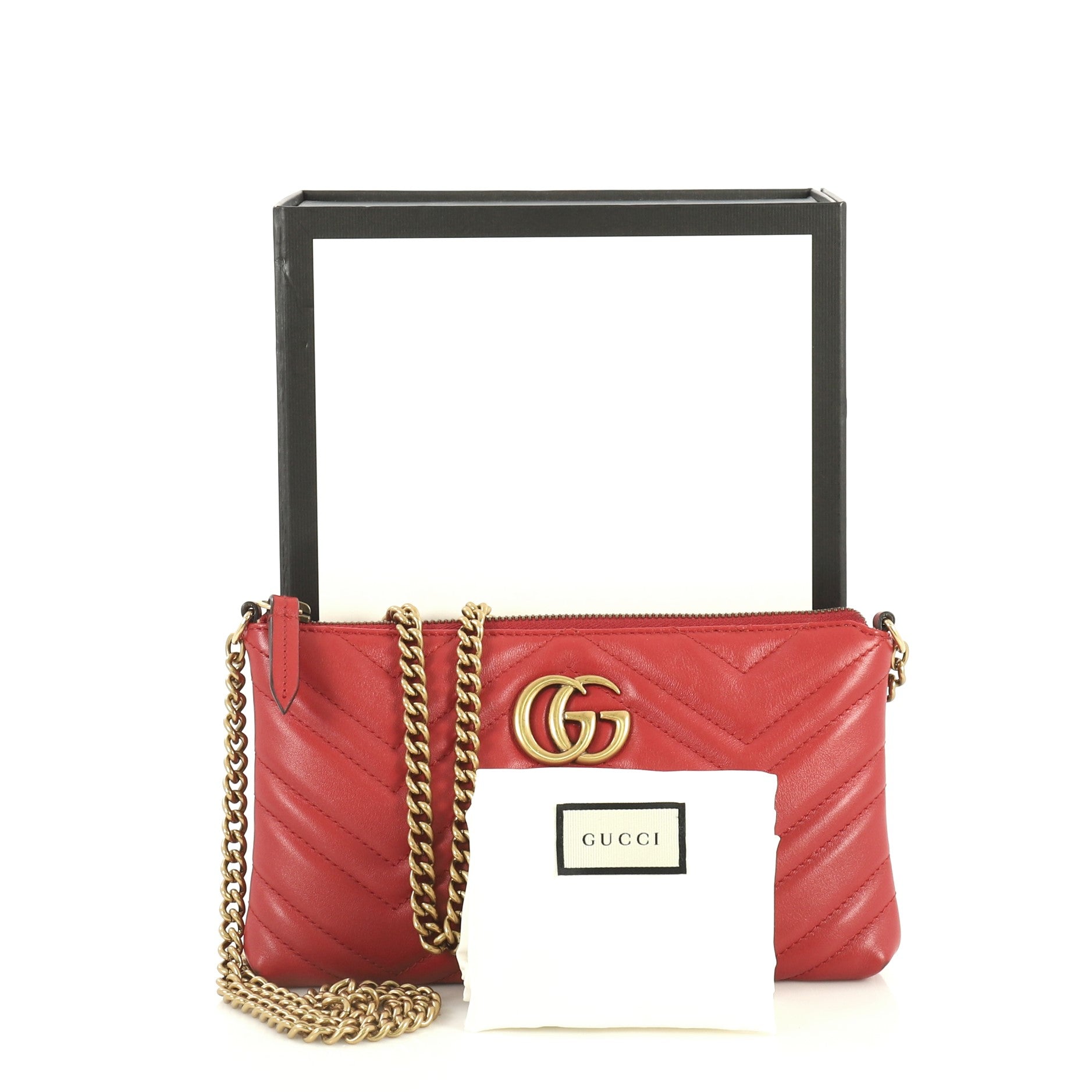 GG Marmont Chain Shoulder Bag Matelasse Leather Mini
