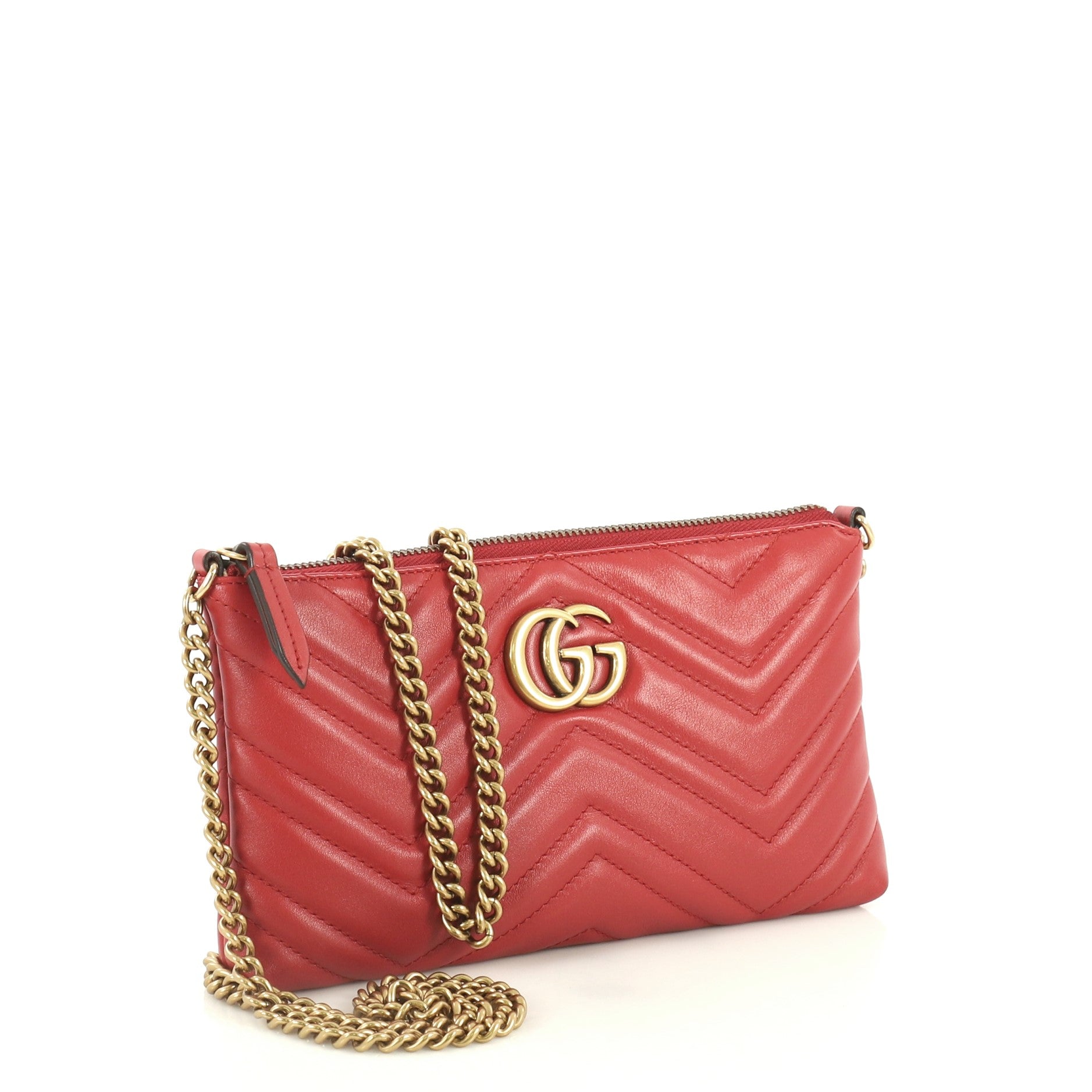 GG Marmont Chain Shoulder Bag Matelasse Leather Mini