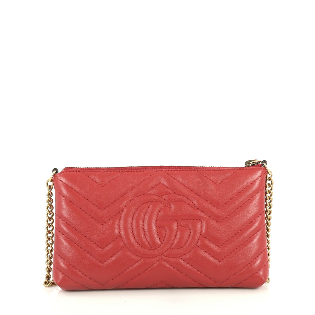 GG Marmont Chain Shoulder Bag Matelasse Leather Mini