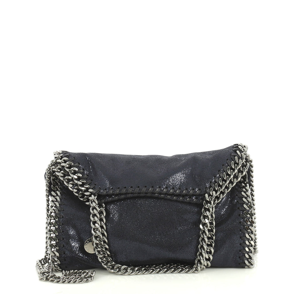 Falabella Fold Over Crossbody Bag Studded Shaggy Deer Mini