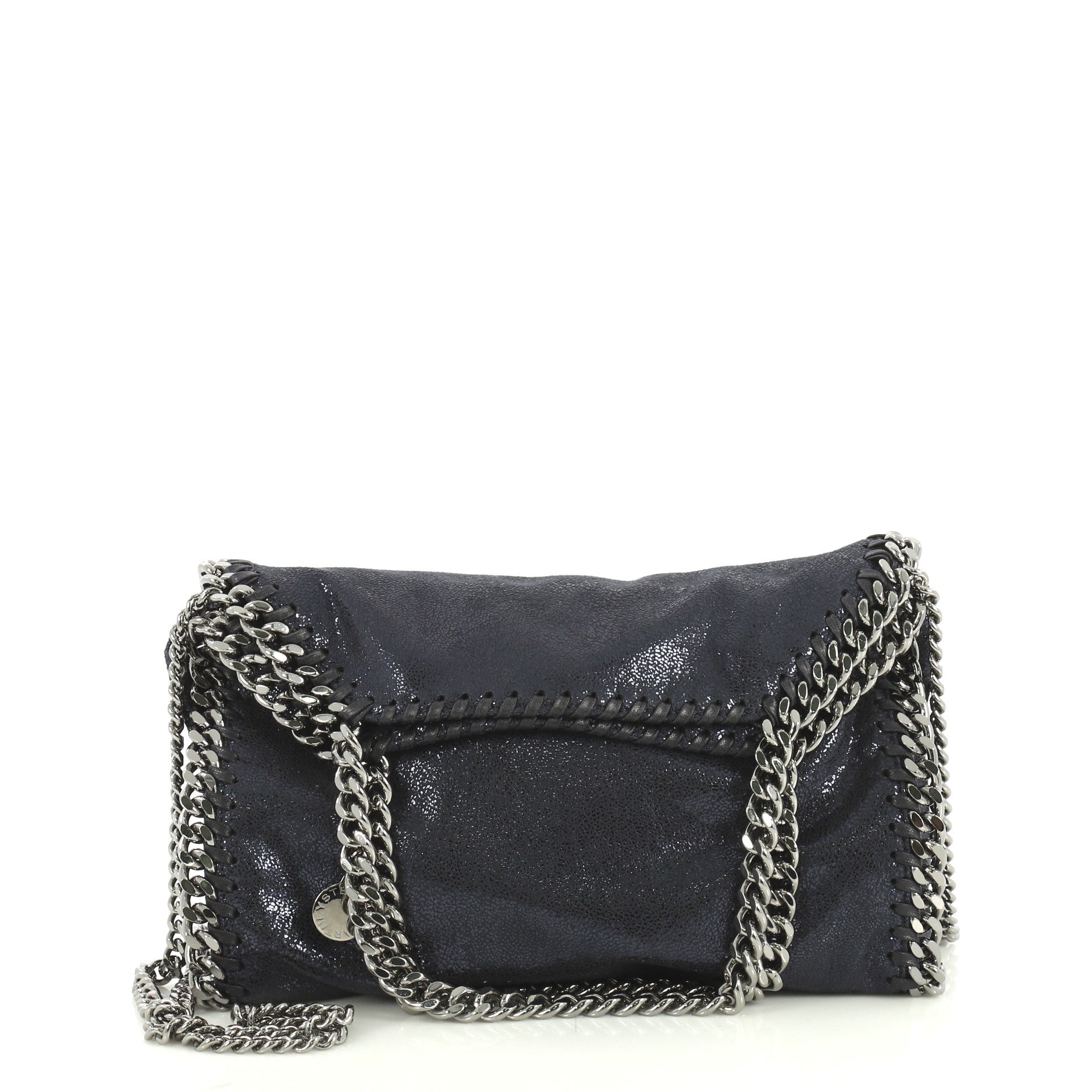 Falabella Fold Over Crossbody Bag Studded Shaggy Deer Mini
