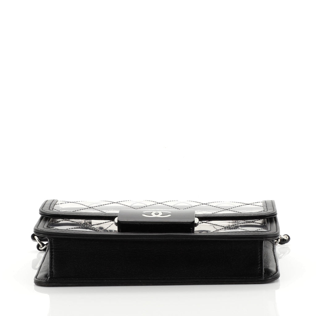 Beauty Lock Flap Bag Quilted PVC With Lambskin Mini