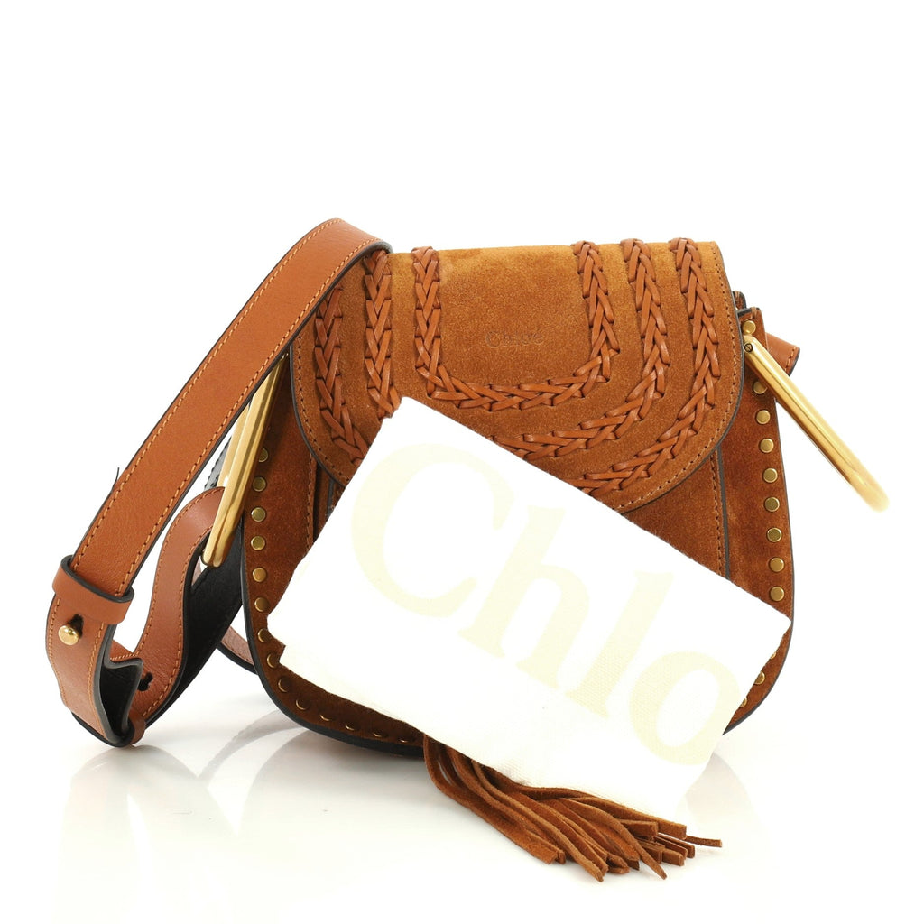 Hudson Handbag Whipstitch Suede Mini