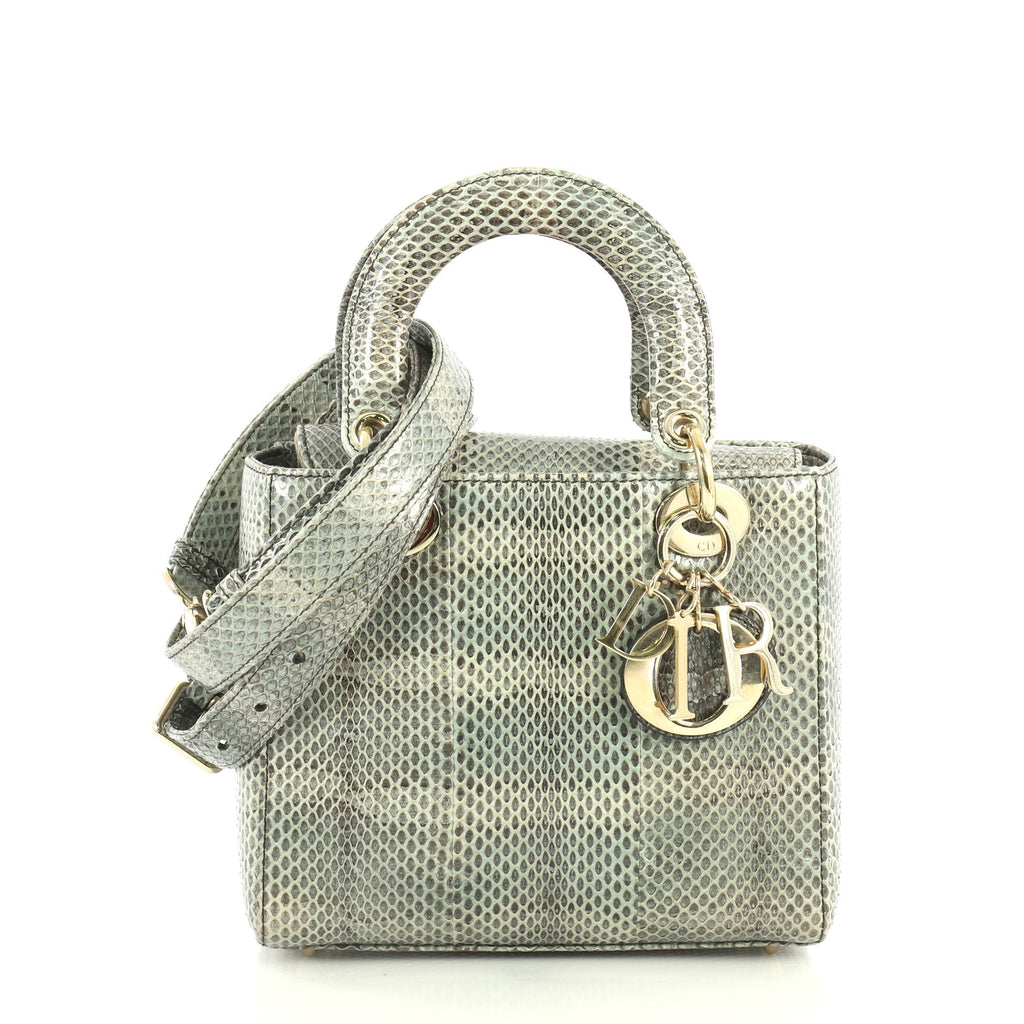 Lady Dior Handbag Python Mini