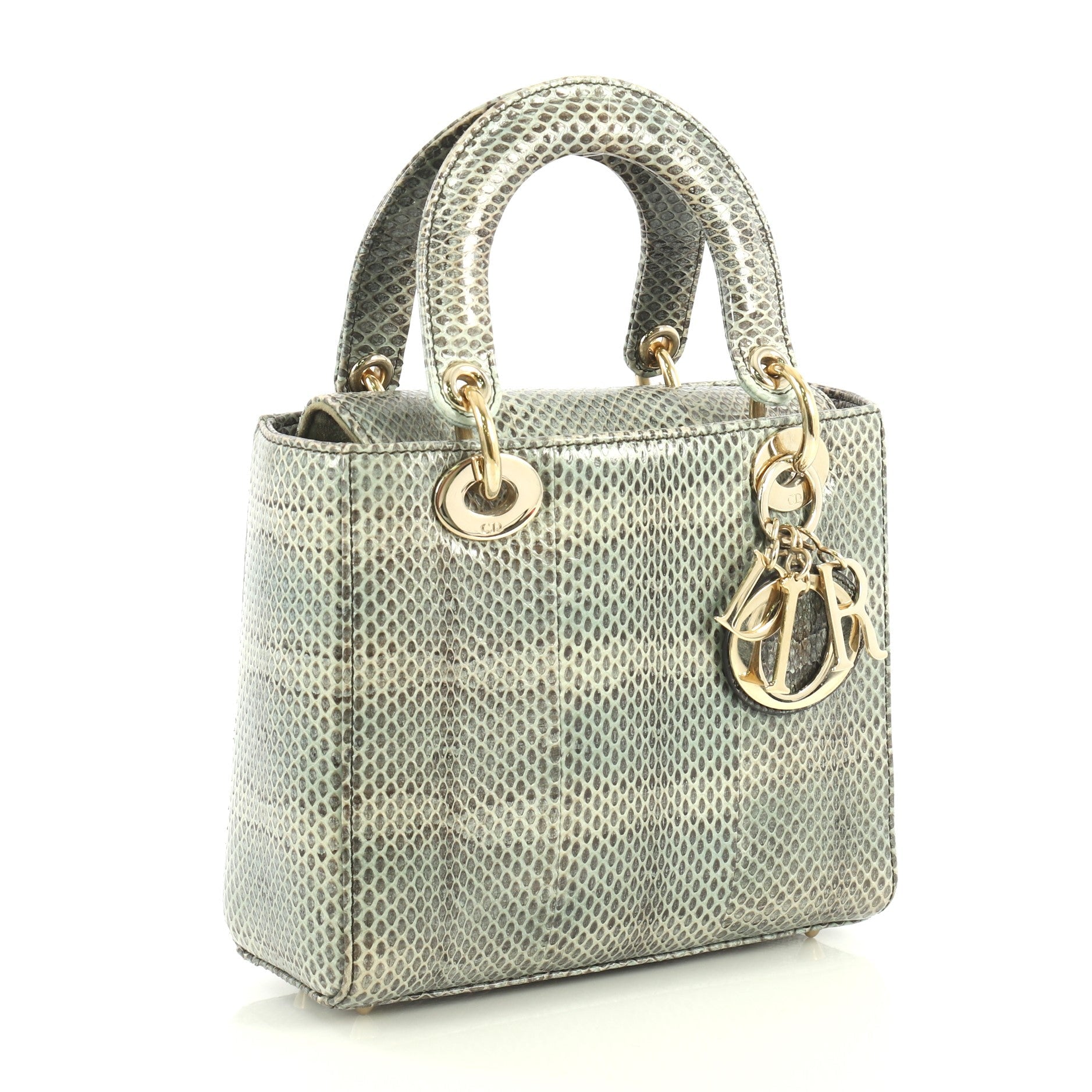 Lady Dior Handbag Python Mini