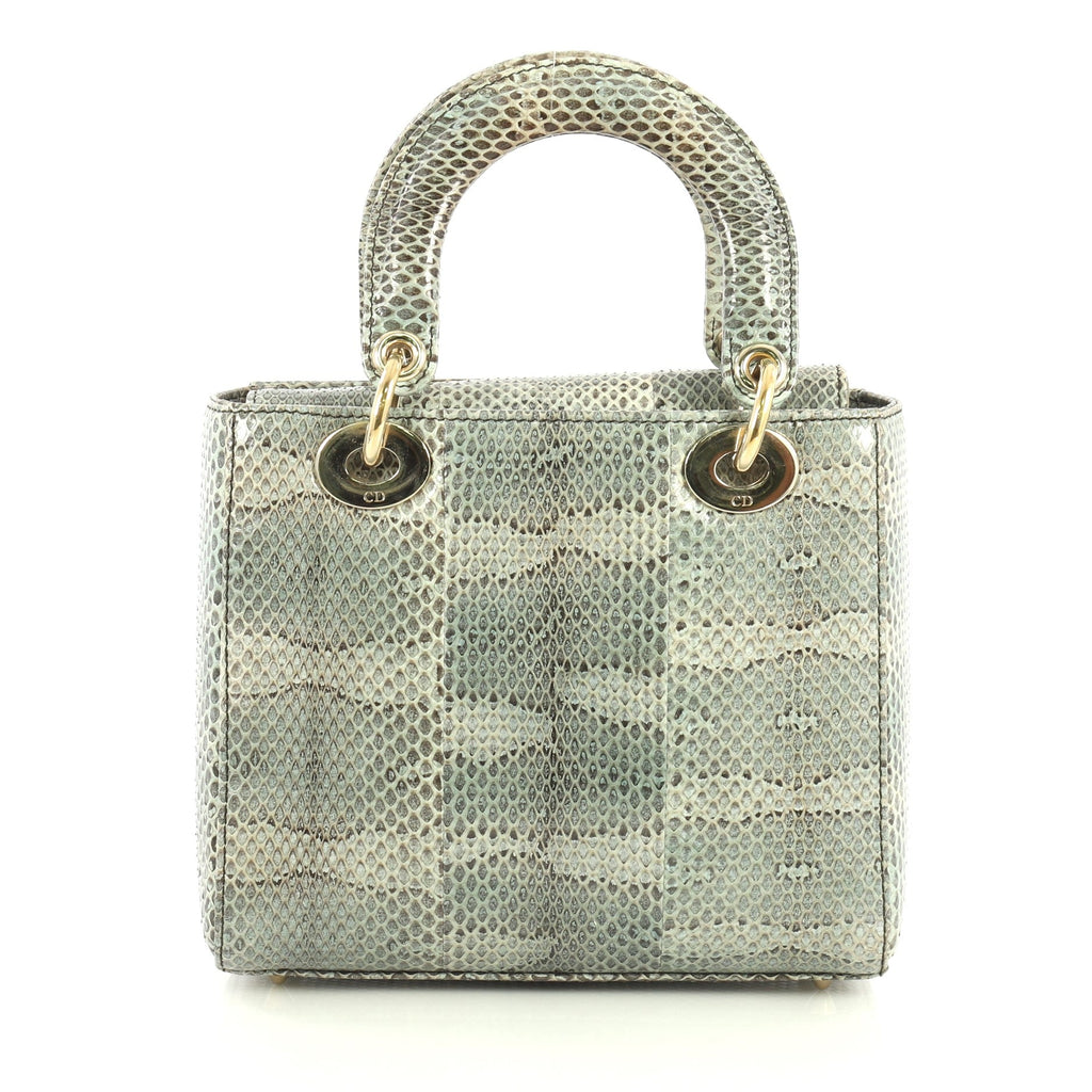 Lady Dior Handbag Python Mini
