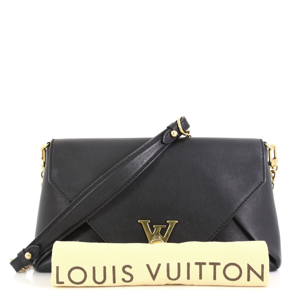 Love Note Chain Clutch Leather