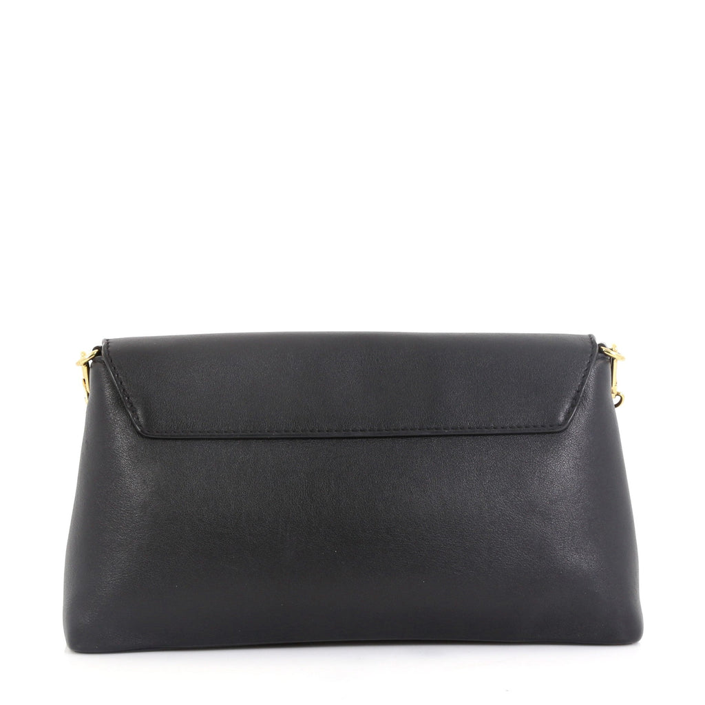 Love Note Chain Clutch Leather