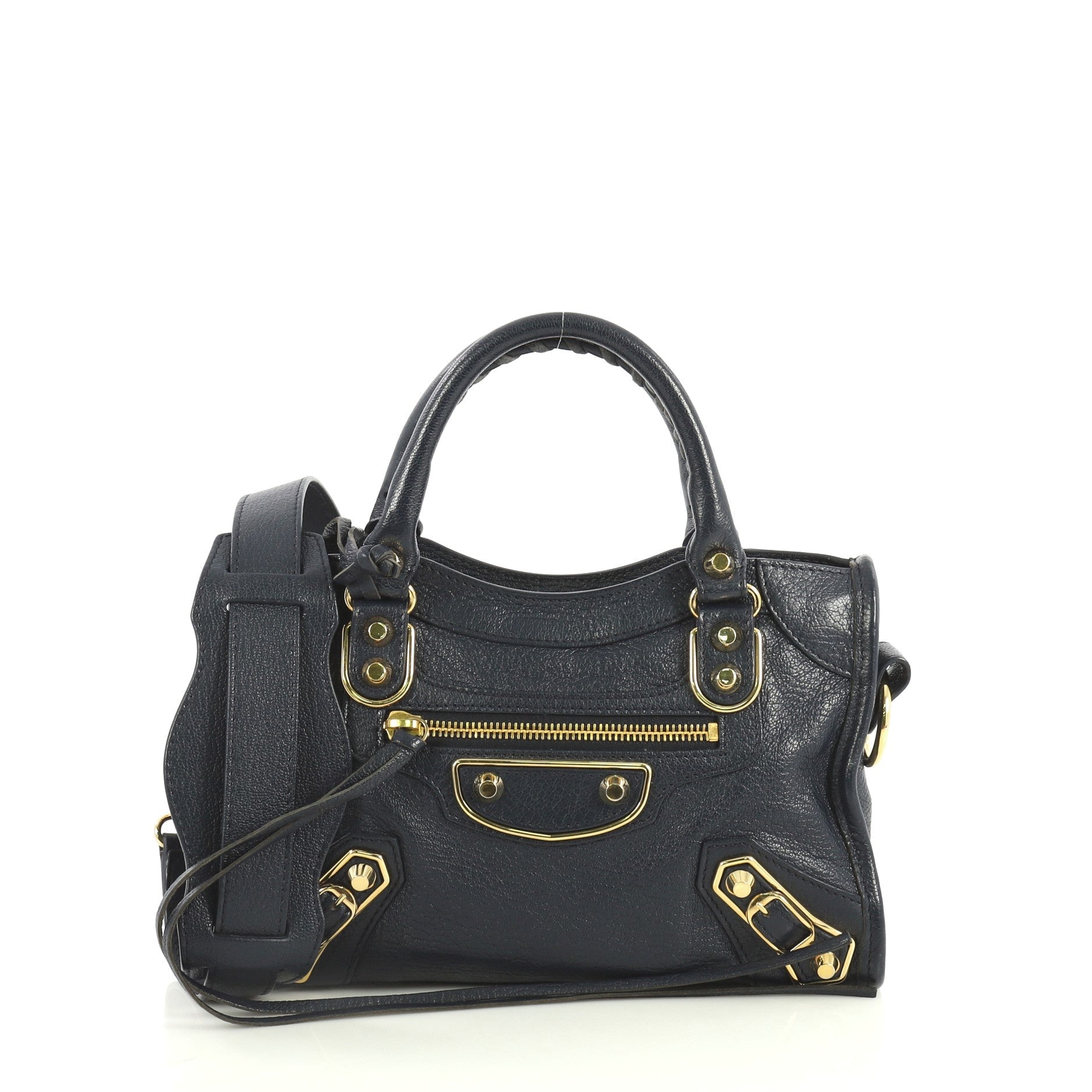 City Classic Metallic Edge Bag Leather Mini