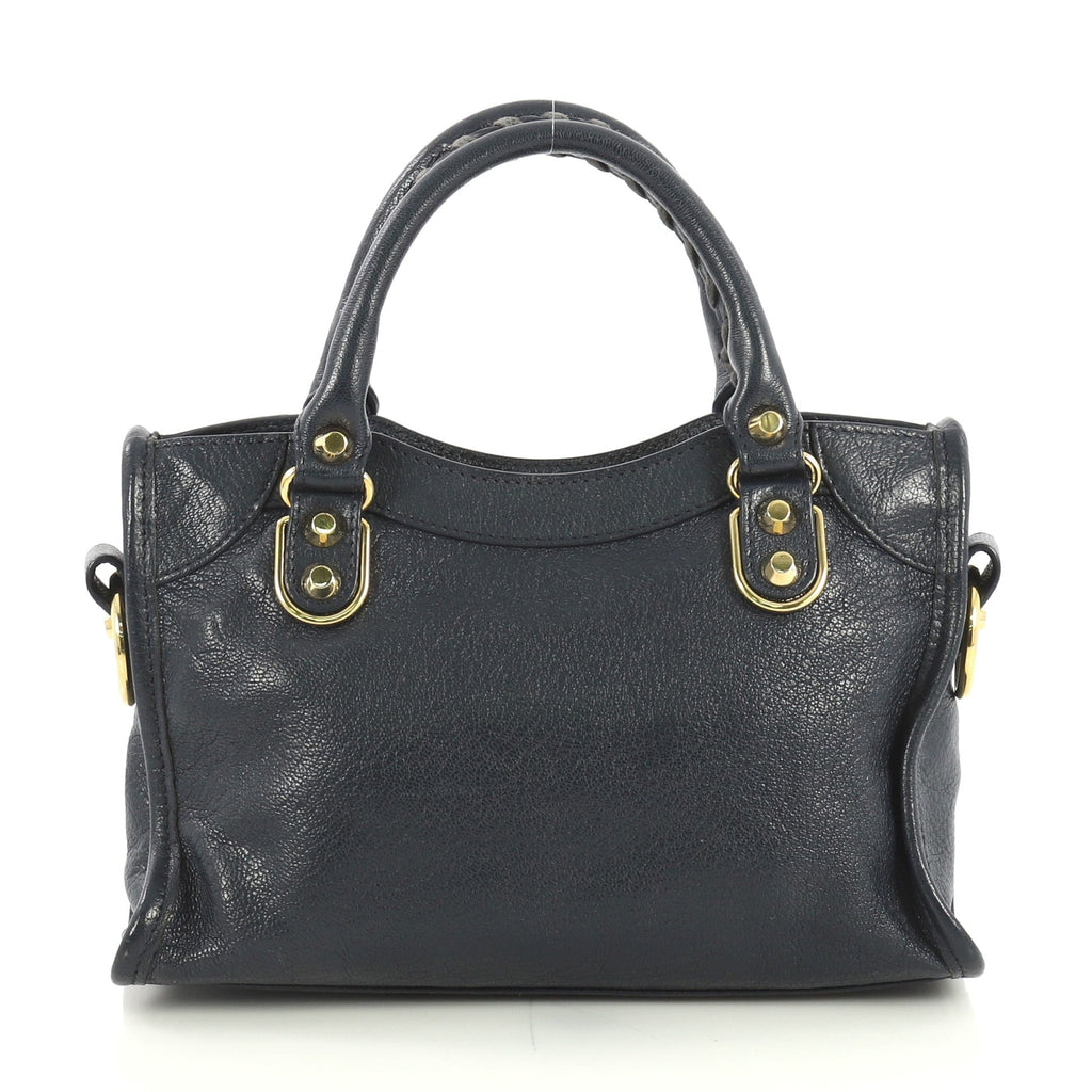 City Classic Metallic Edge Bag Leather Mini