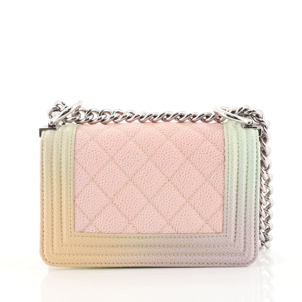 Rainbow Boy Flap Bag Quilted Painted Caviar Mini