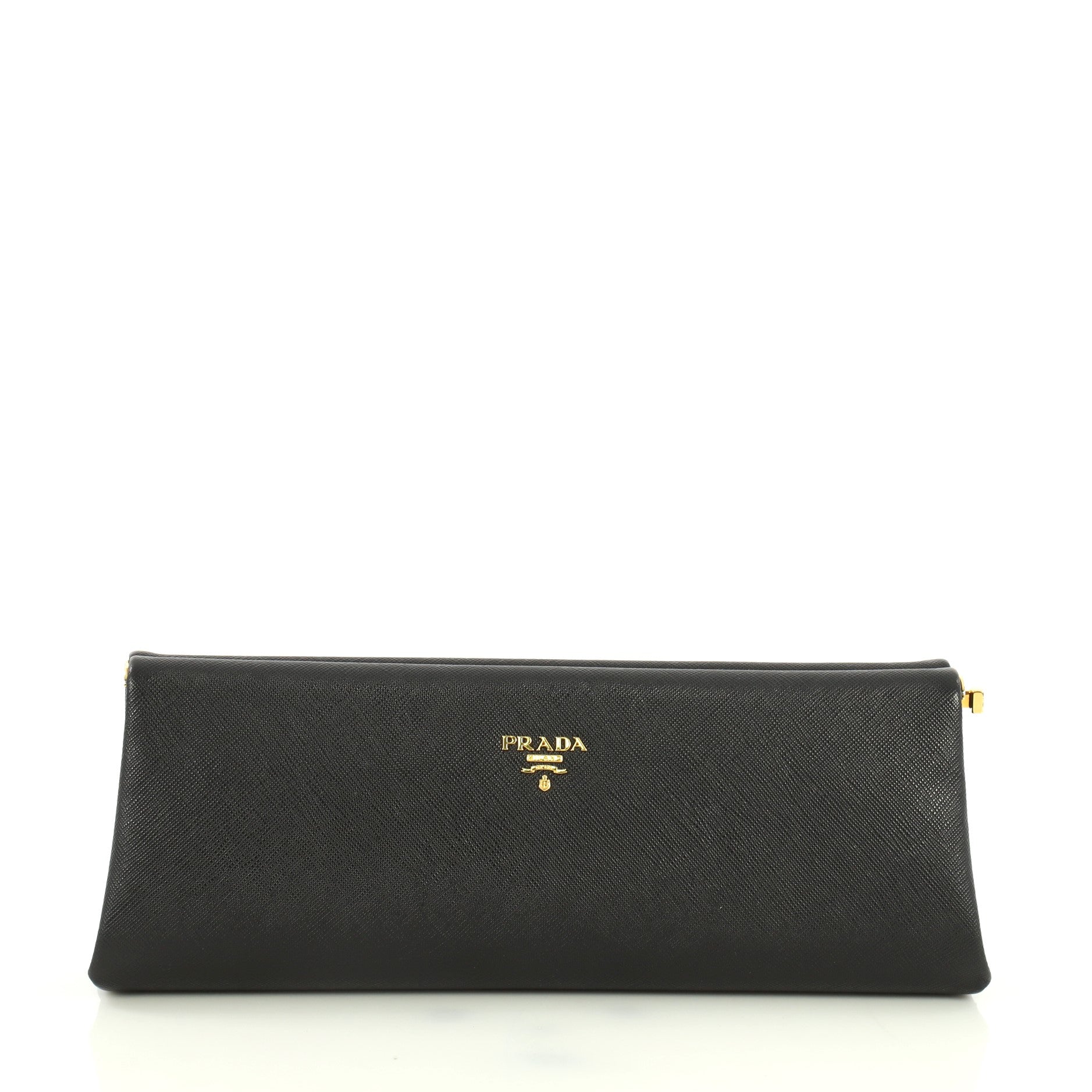 Lux Frame Clutch Saffiano Leather East West