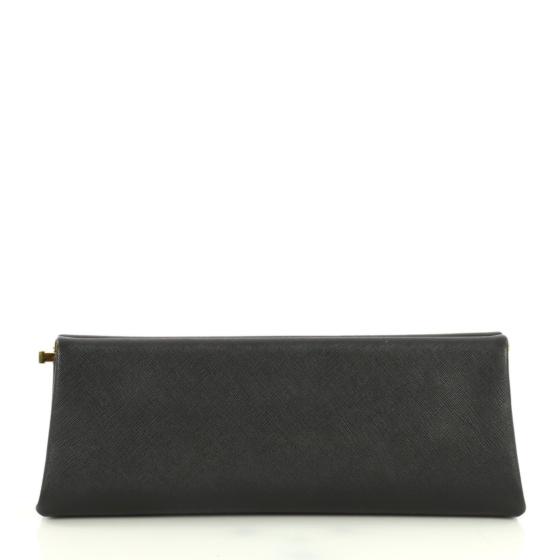 Lux Frame Clutch Saffiano Leather East West