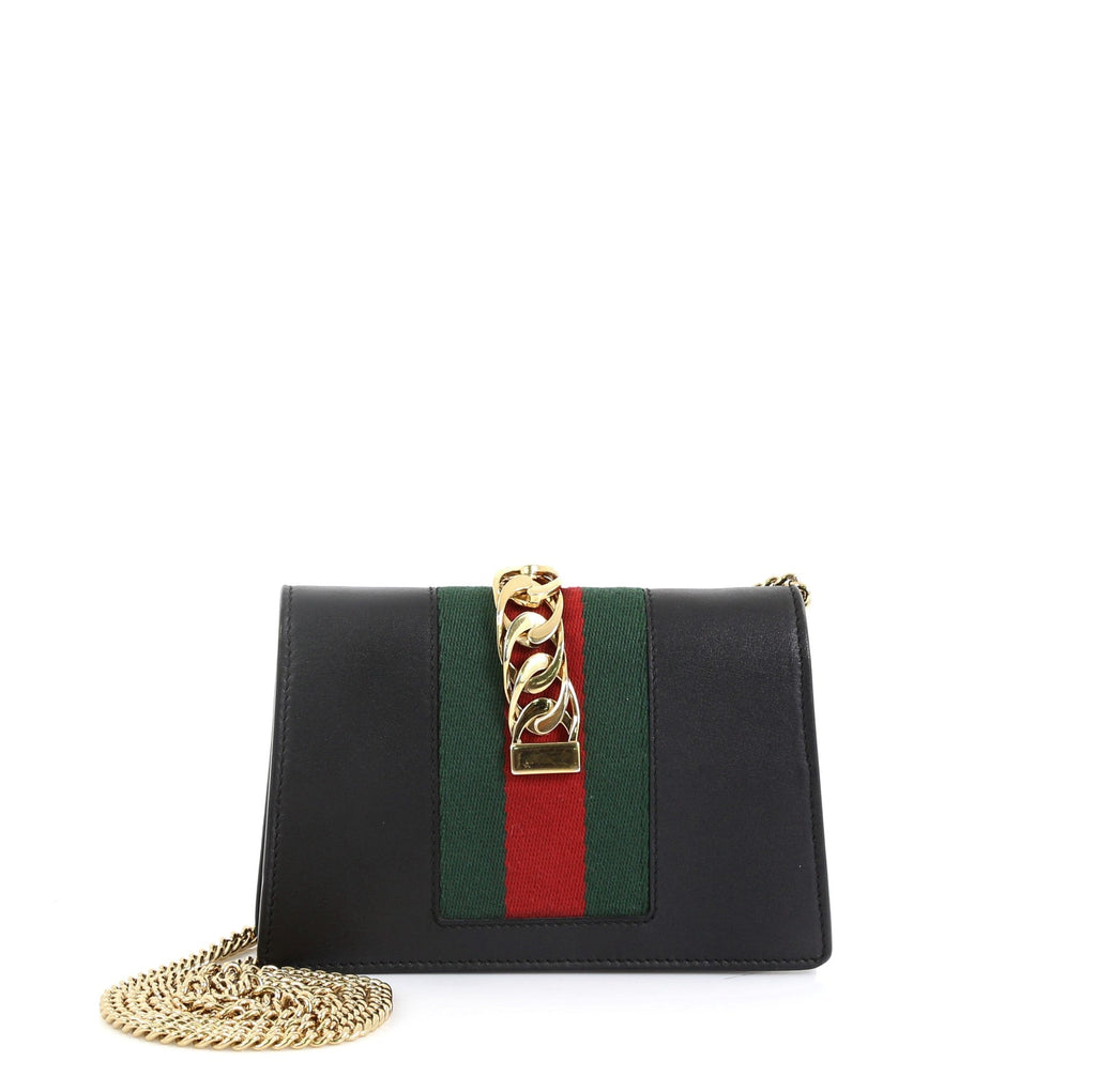 Sylvie Chain Shoulder Bag Leather Super Mini