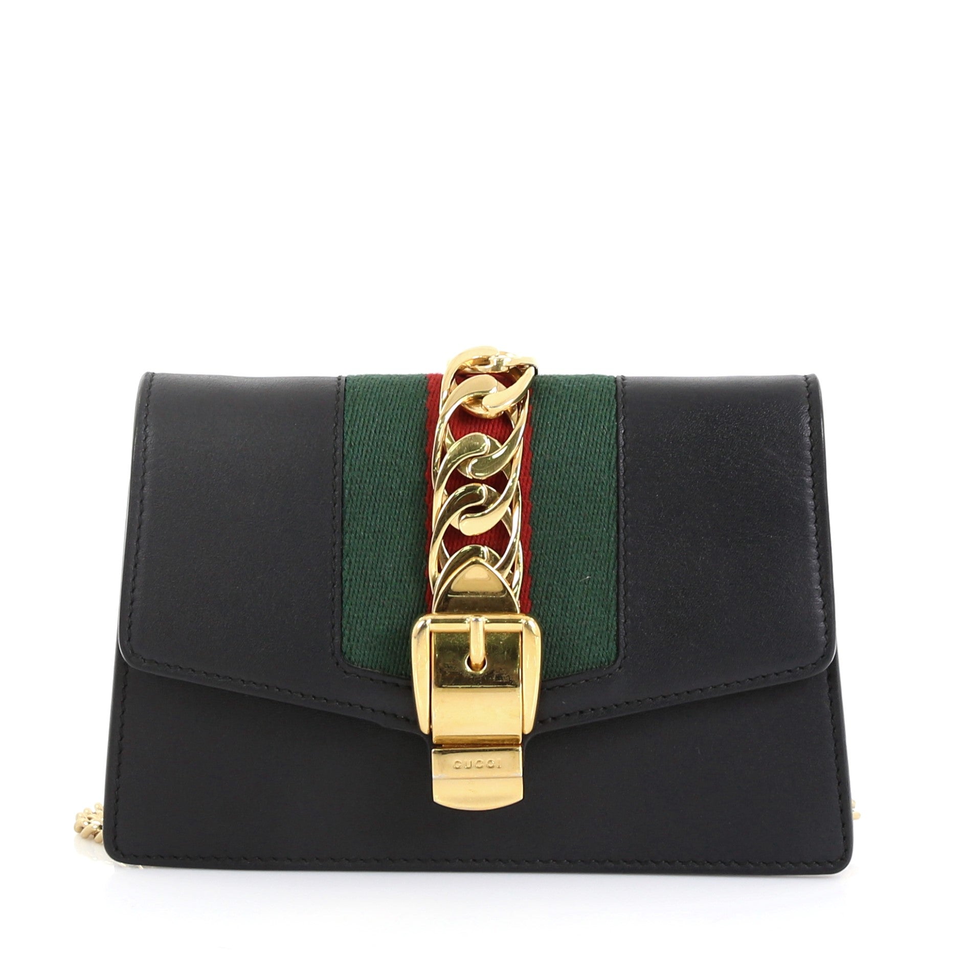 Sylvie Chain Shoulder Bag Leather Super Mini
