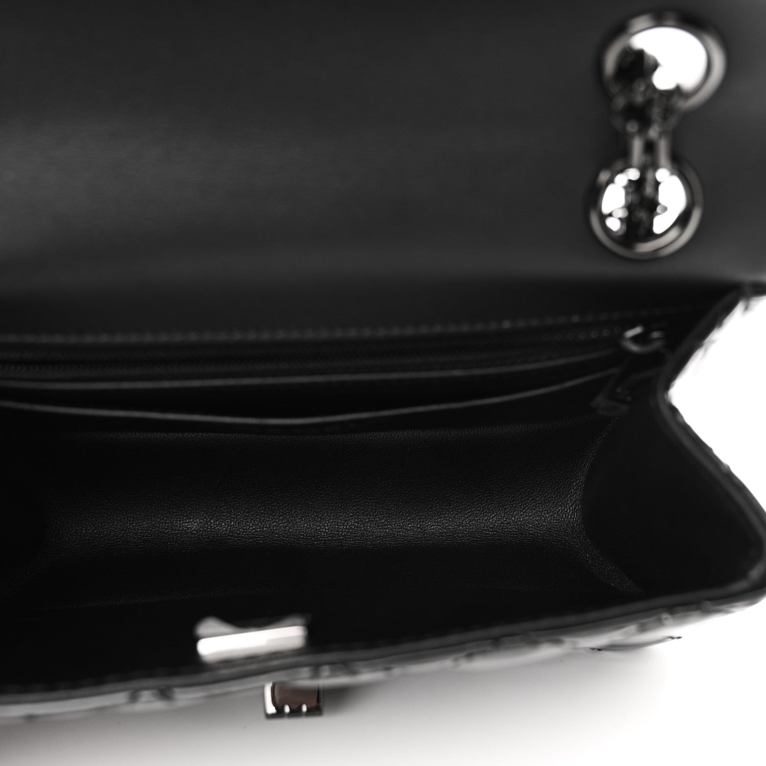 Patent Calfskin Quilted 2.55 Reissue Mini Flap So Black