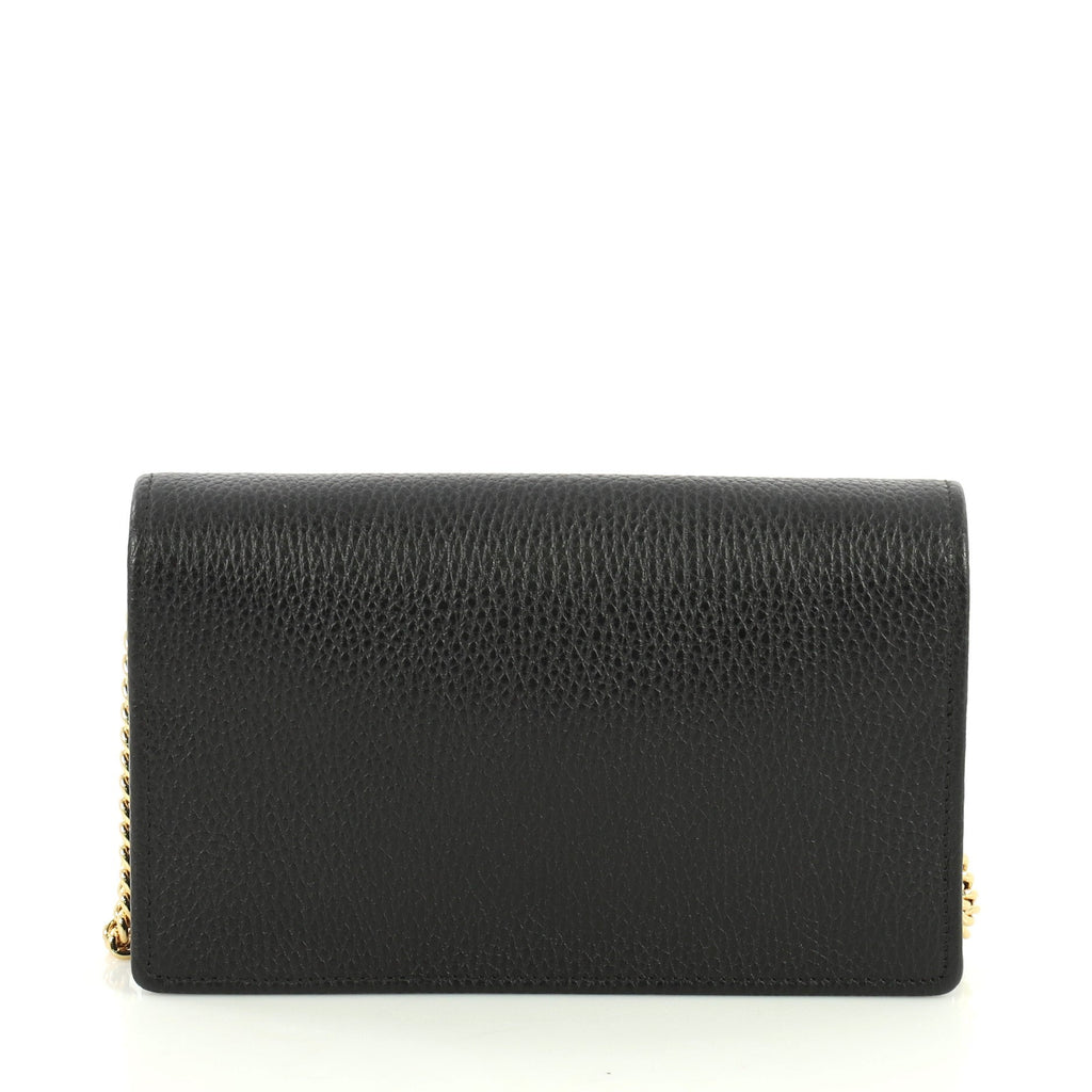 Petite GG Marmont Chain Wallet Leather Mini