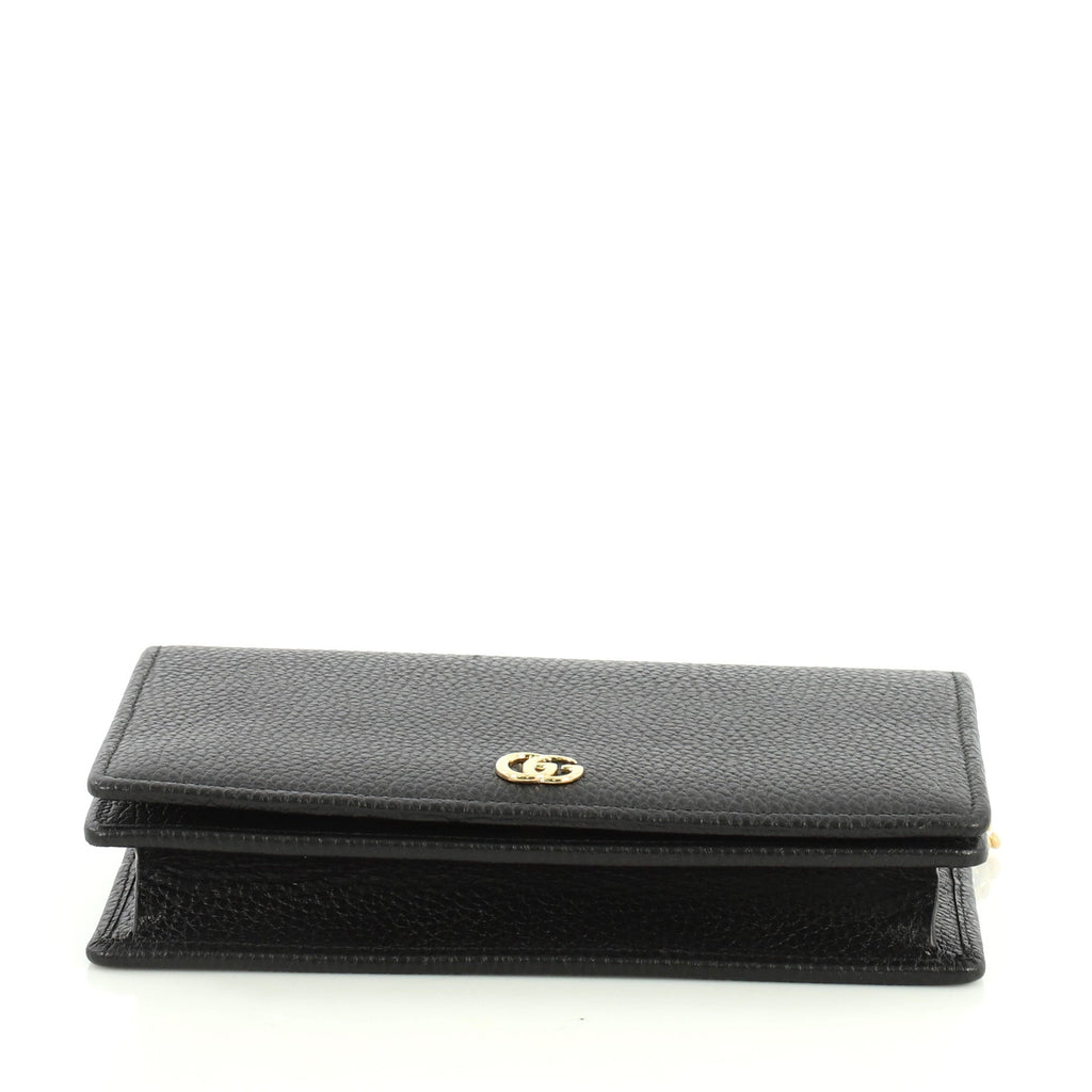 Petite GG Marmont Chain Wallet Leather Mini