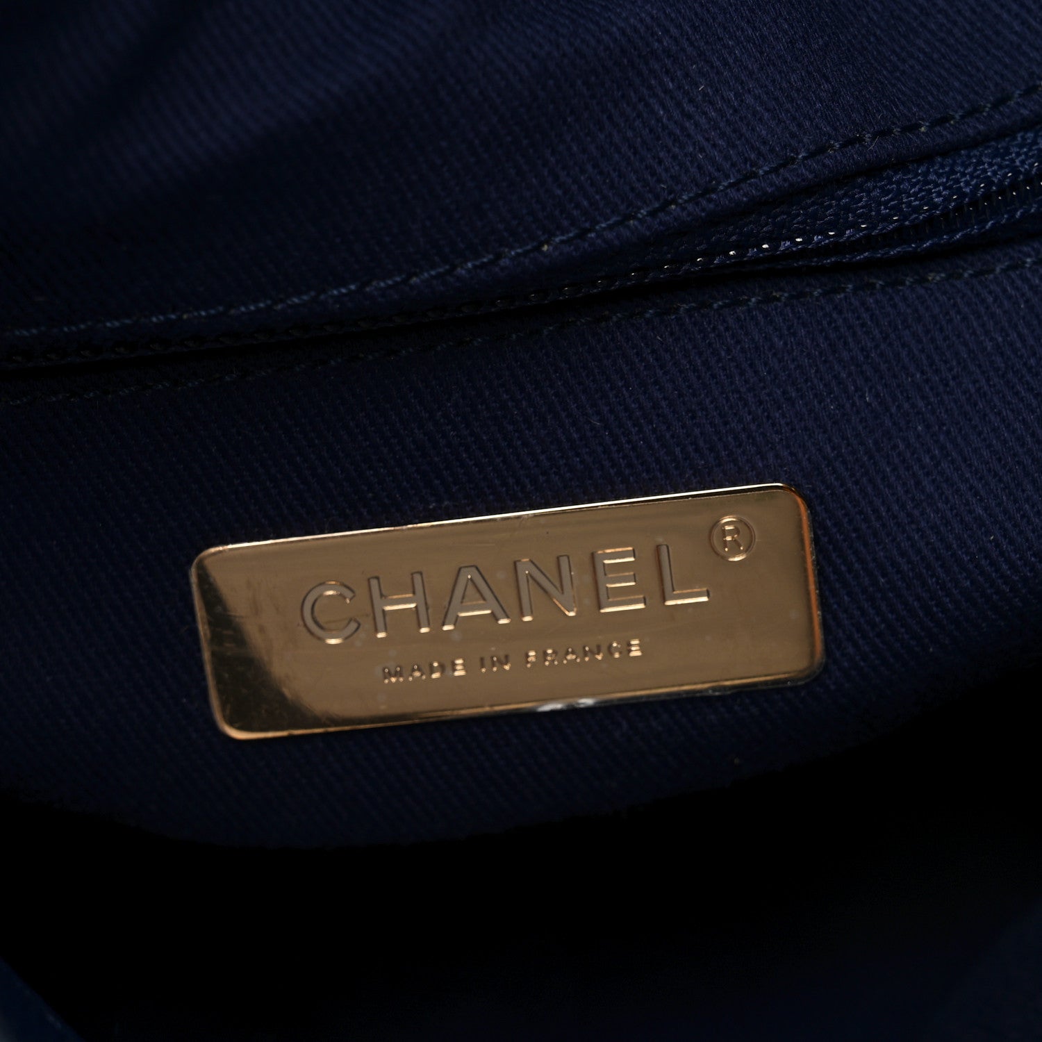 Caviar Stitched Large Shopping Tote Bag Blue