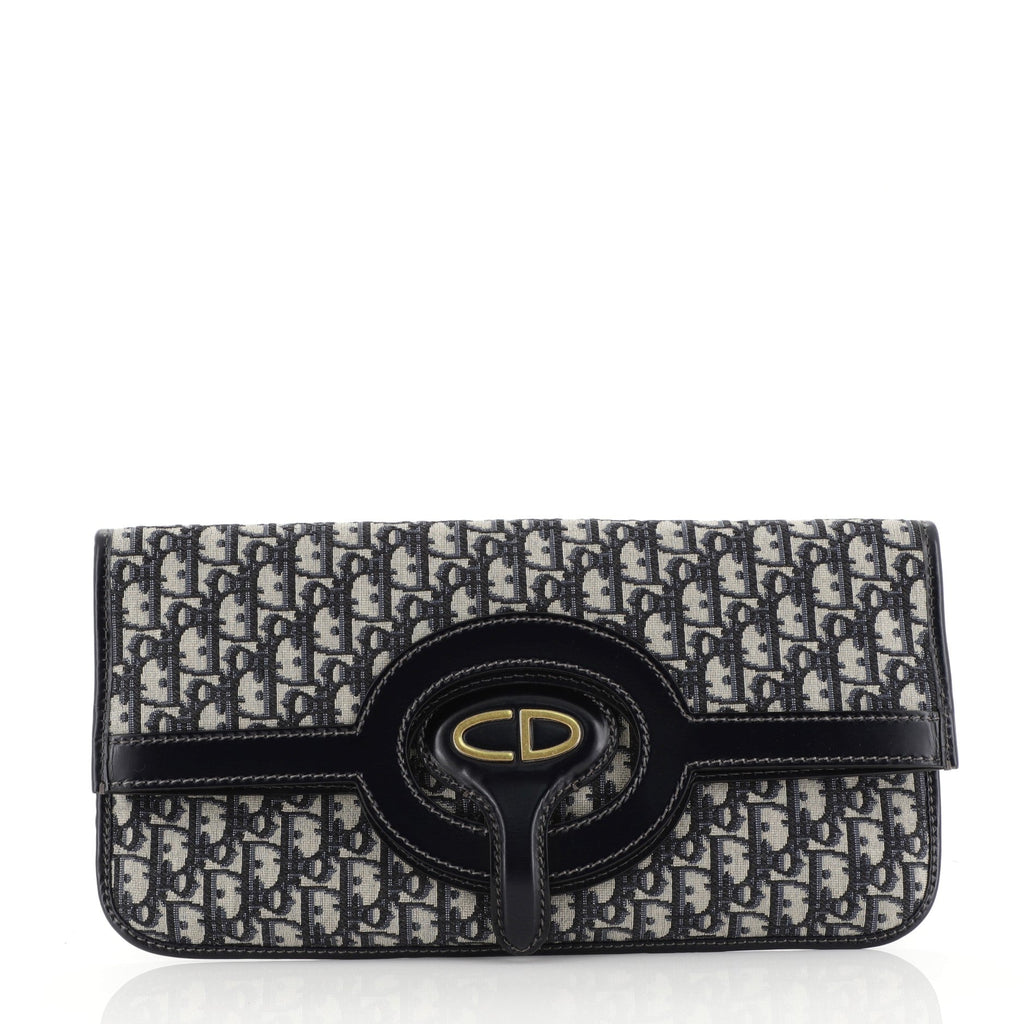 Fold Over Clutch Oblique Canvas