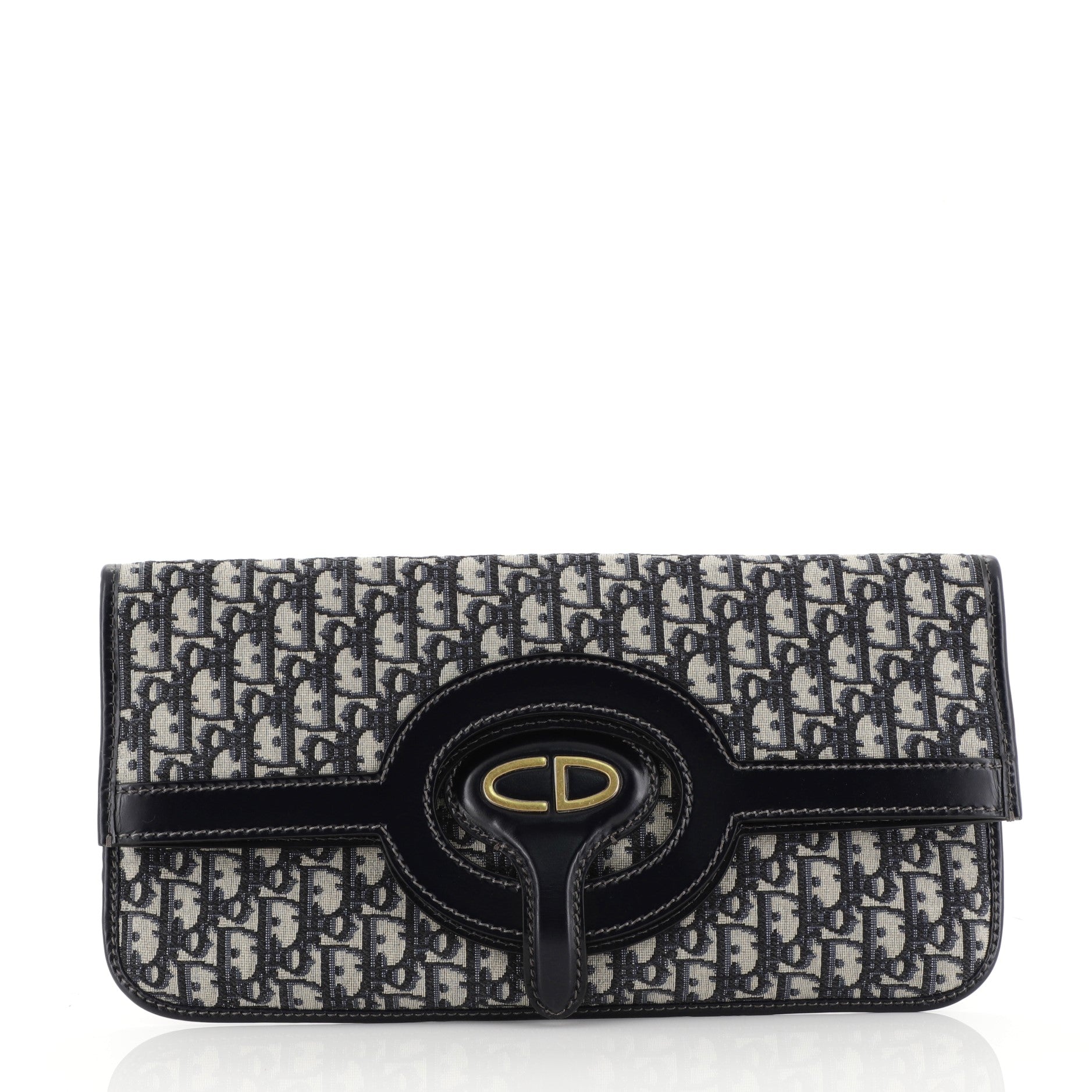 Fold Over Clutch Oblique Canvas