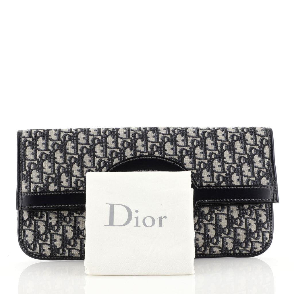 Fold Over Clutch Oblique Canvas
