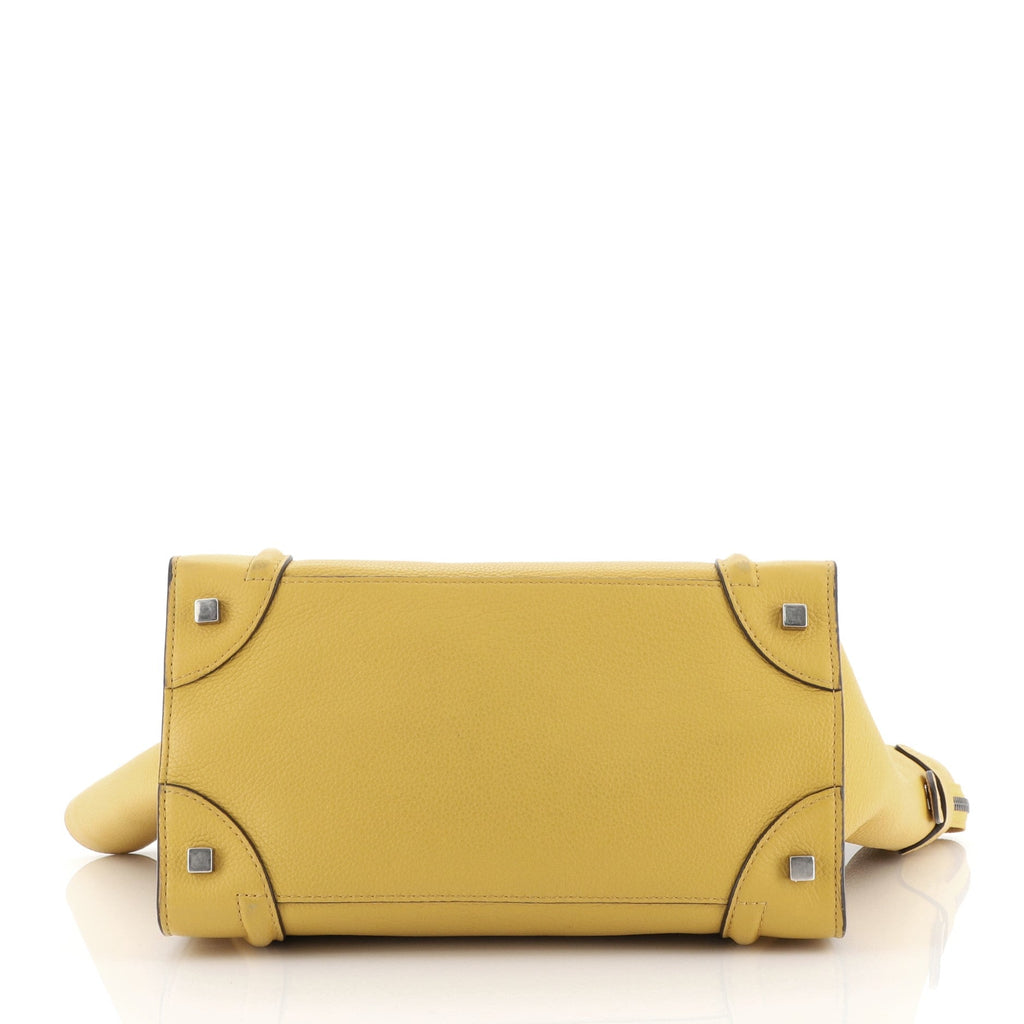 Luggage Handbag Grainy Leather Mini