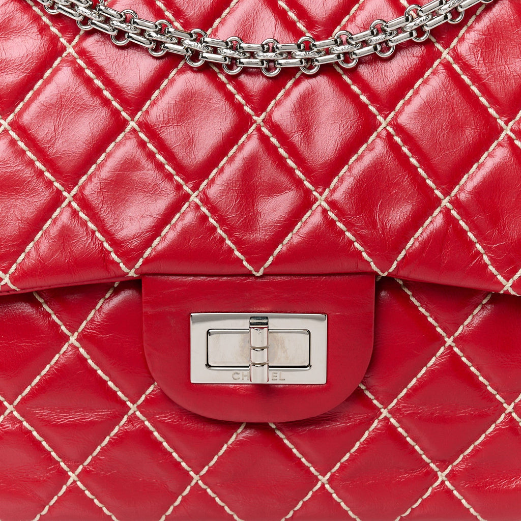 Calfskin Wild Stitch 2.55 Reissue 226 Flap Red