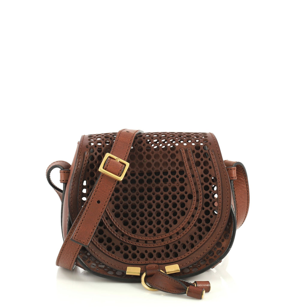 Marcie Crossbody Bag Perforated Leather Mini