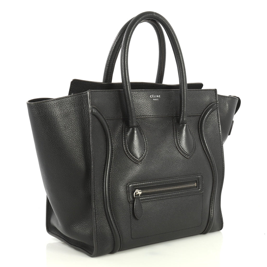 Luggage Handbag Grainy Leather Mini