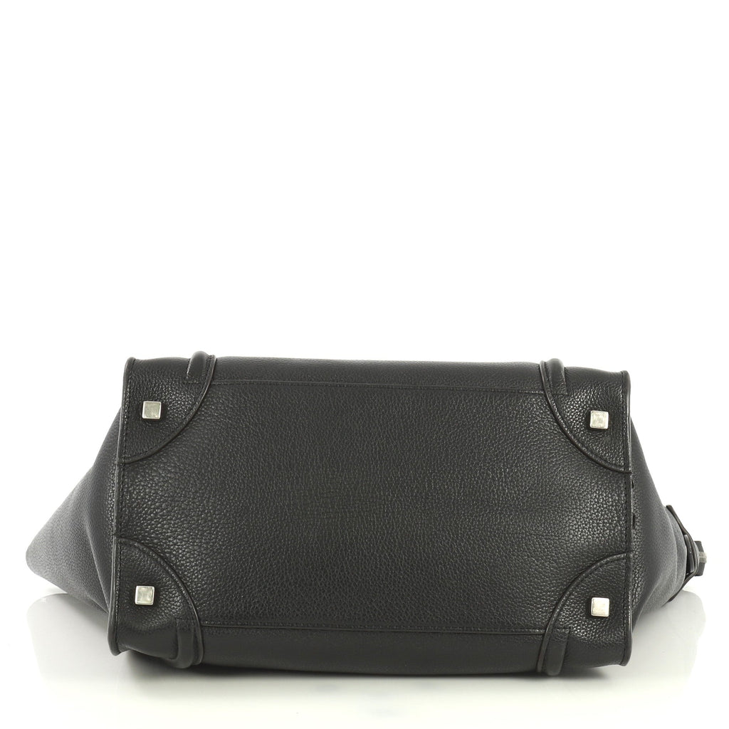 Luggage Handbag Grainy Leather Mini