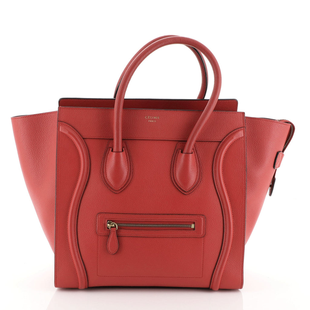 Luggage Handbag Grainy Leather Mini