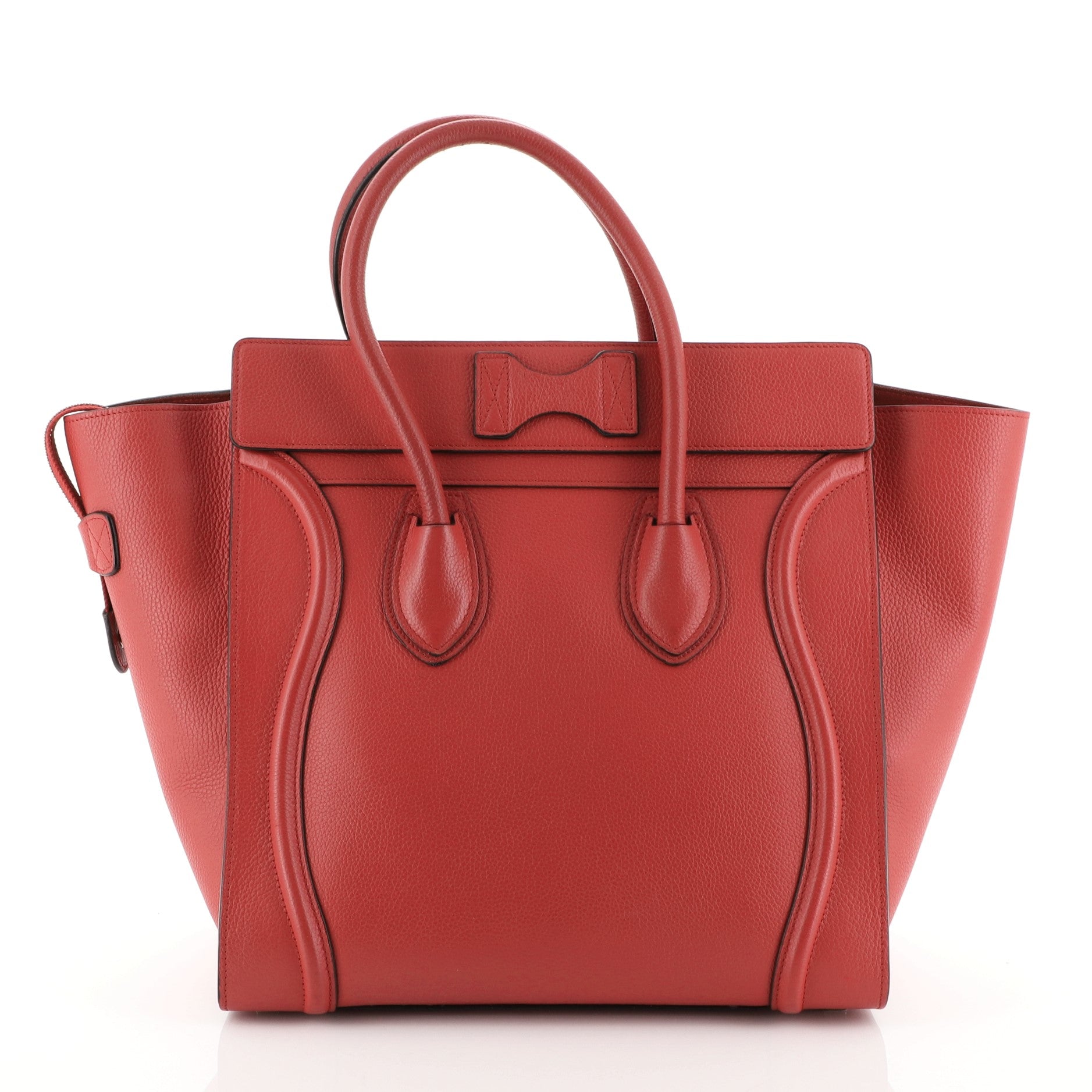 Luggage Handbag Grainy Leather Mini