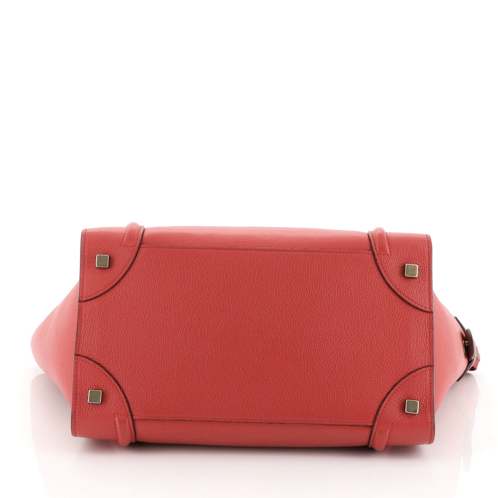 Luggage Handbag Grainy Leather Mini