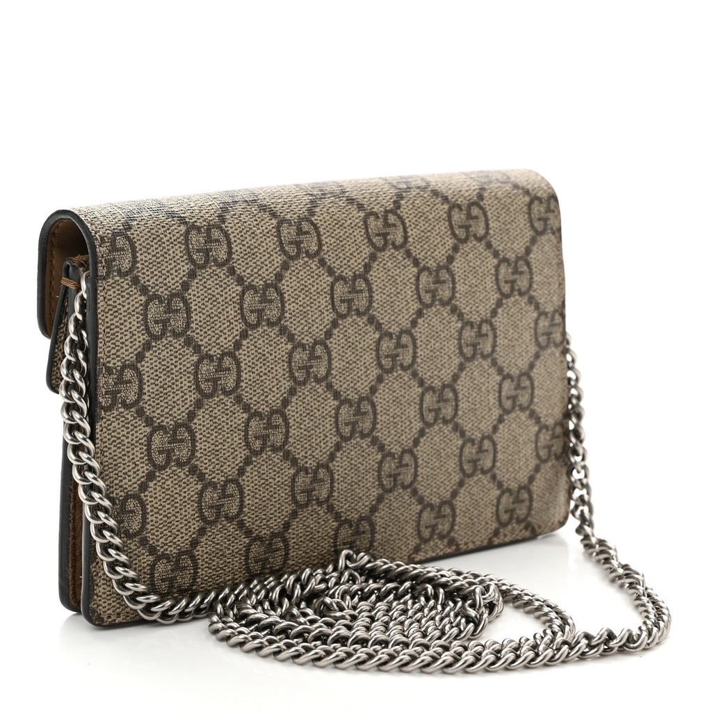 GG Supreme Monogram Super Mini Dionysus Shoulder Bag Taupe