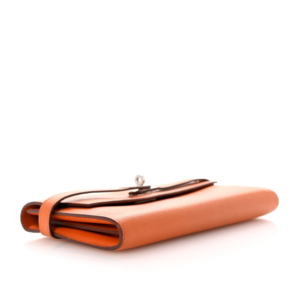 Epsom Kelly Longue Wallet Orange