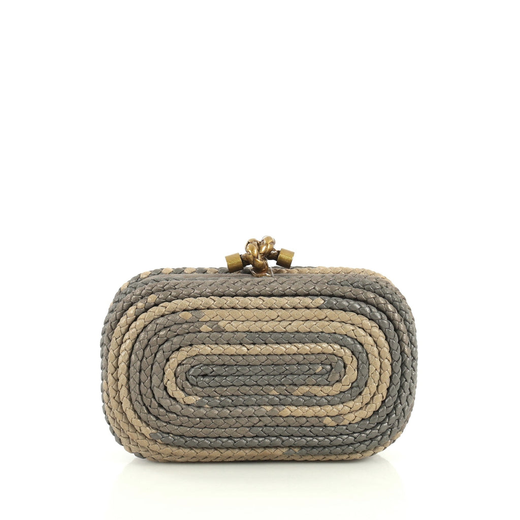 Knot Clutch Braided Leather Small