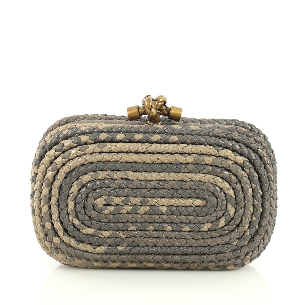 Knot Clutch Braided Leather Small