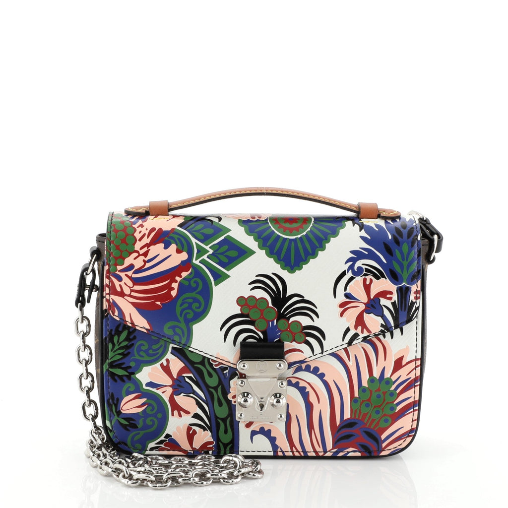 Pochette Metis Printed Epi Leather with Monogram Canvas Mini