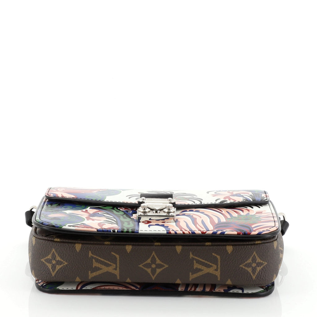 Pochette Metis Printed Epi Leather with Monogram Canvas Mini